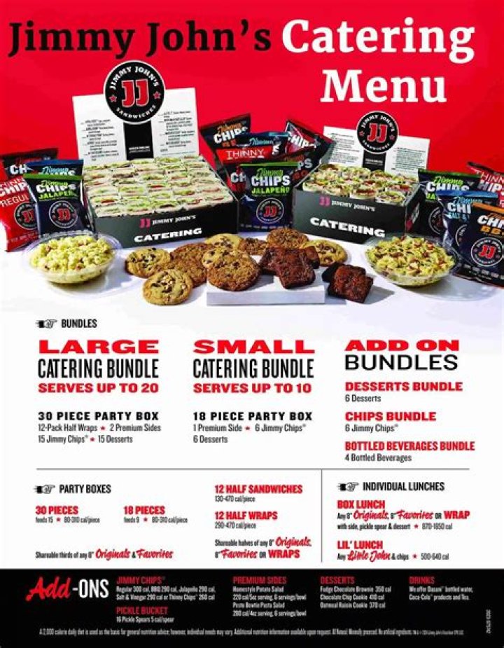 Jimmy Johns Catering Cost | RiffVib