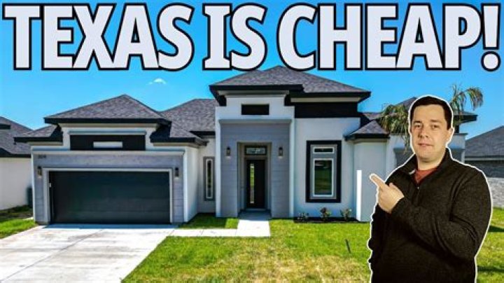 Why are homes in Texas so cheap?